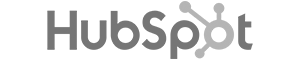 HubSpot landscape logo in greyscale on transparent background